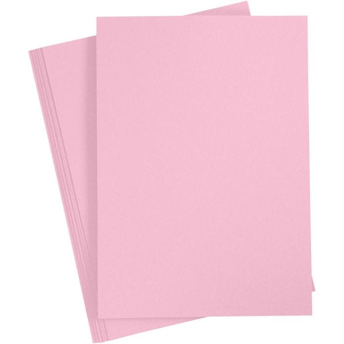 Cartulina de Color, A3, hoja 297x420 mm, 180 gr, rosa claro, 20 hoja/ 1 paquete
