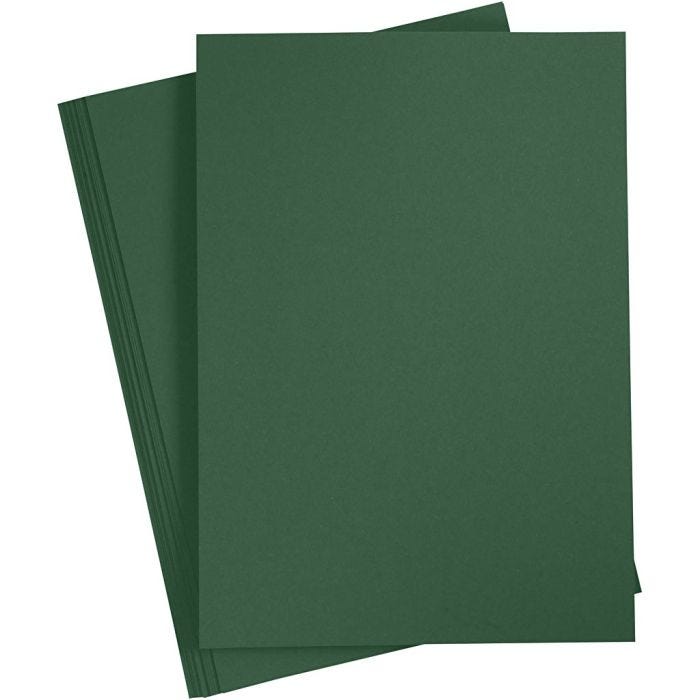 Cartulina de Color, A3, hoja 297x420 mm, 180 gr, verde oscuro, 20 hoja/ 1 paquete