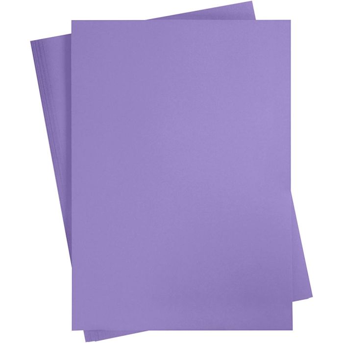 Cartulina de Color, A2, hoja 420x594 mm, 180 gr, morado, 10 hoja/ 1 paquete