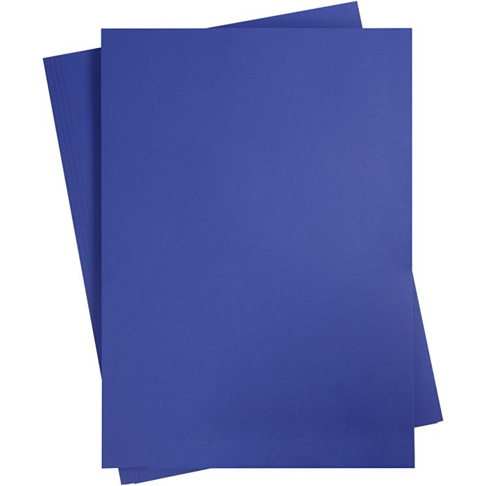 Cartulina de Color, A2, hoja 420x594 mm, 180 gr, azul royal, 10 hoja/ 1 paquete