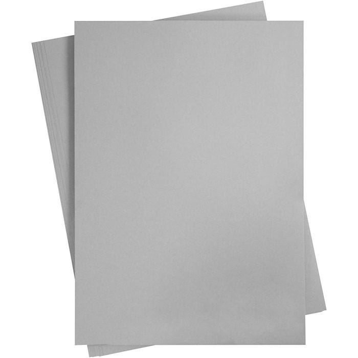 Cartulina de Color, A2, hoja 420x594 mm, 180 gr, gris, 10 hoja/ 1 paquete