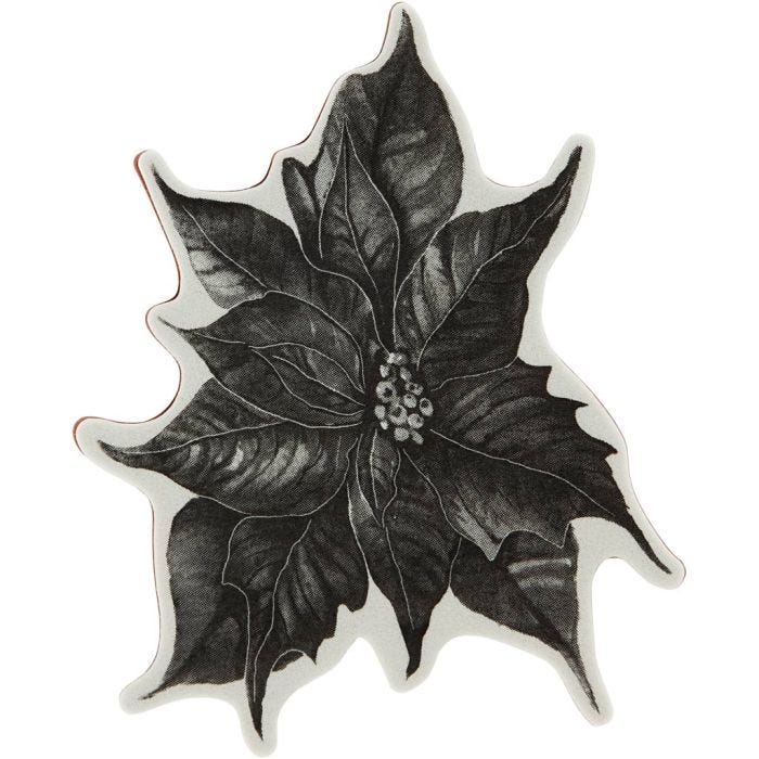 Sello de goma, Ponsetia, A: 5 mm, medidas 14x11 cm, 1 hoja