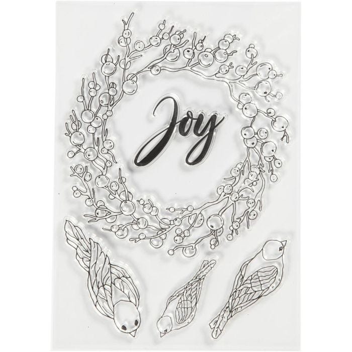 Sellos de silicona, JOY, medidas 10,5x15 cm, 1 hoja