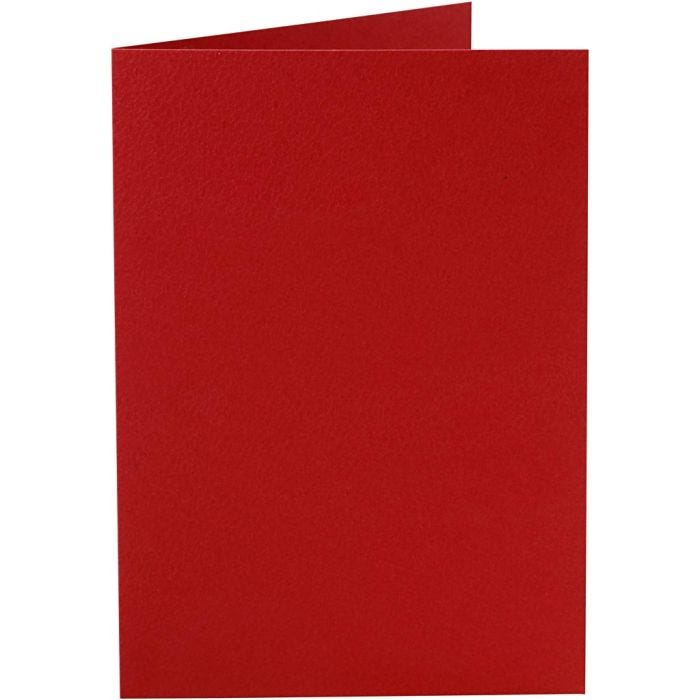 Tarjetas, medida tarjeta 10,5x15 cm, 220 gr, rojo, 10ud/ 1 paquete