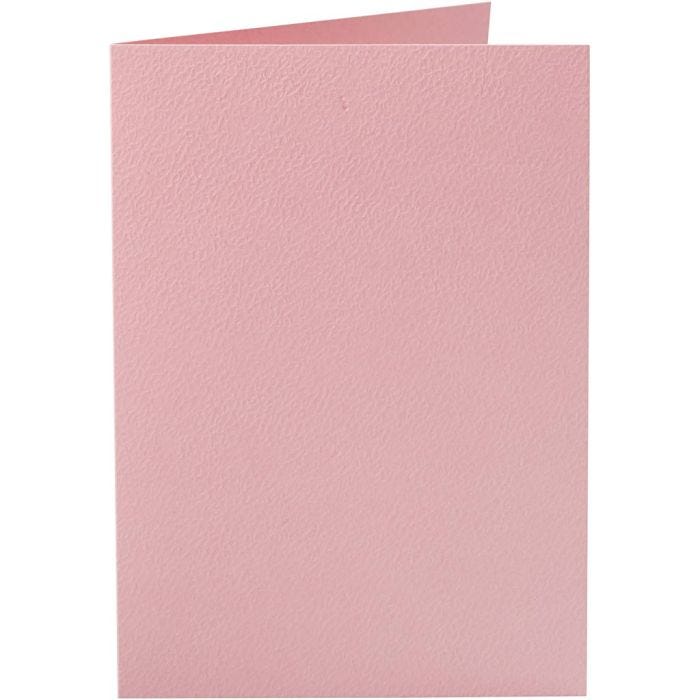 Tarjetas, medida tarjeta 10,5x15 cm, 220 gr, rosado, 10 ud/ 1 paquete