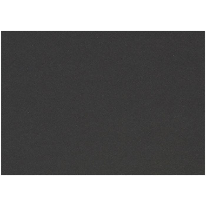 Cartulina de color, A6, hoja 105x148 mm, 200 gr, negro, 100 hoja/ 1 paquete