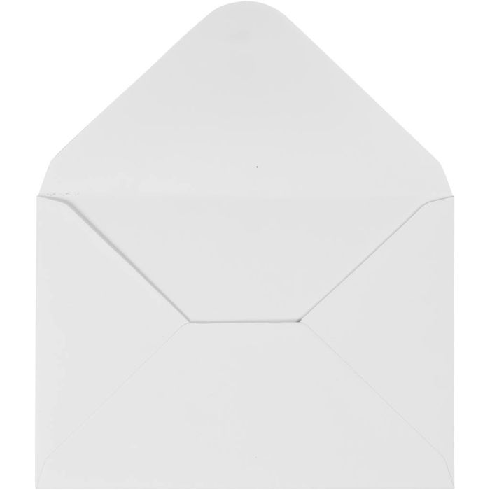 Sobres, medida sobre 11,5x16 cm, 110 gr, blanco, 10 ud/ 1 paquete
