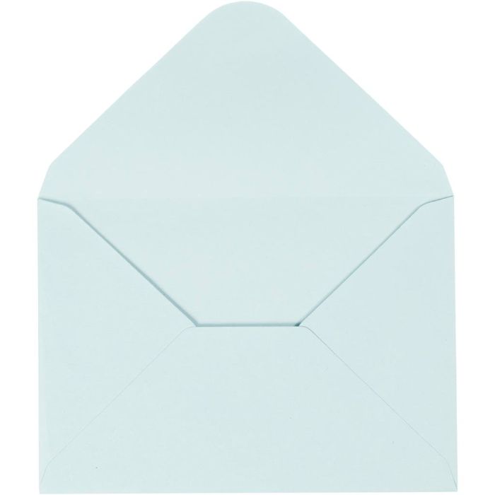 Sobre, medida sobre 11,5x16 cm, 110 gr, azul claro, 10 ud/ 1 paquete