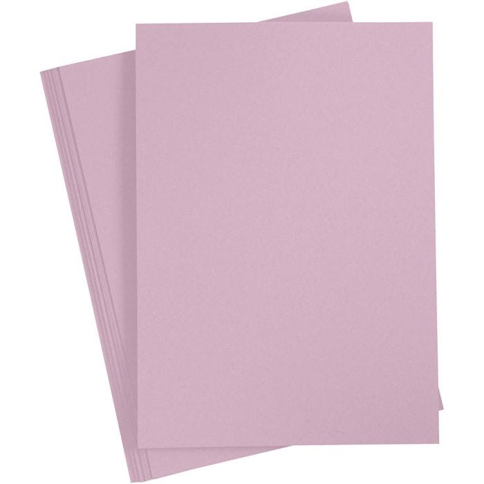 Papel, A4, hoja 210x297 mm, 80 gr, lila claro, 20 ud/ 1 paquete
