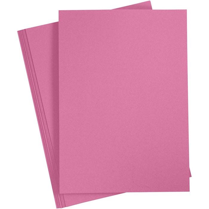 Papel, A4, hoja 210x297 mm, 80 gr, rosa, 20 ud/ 1 paquete