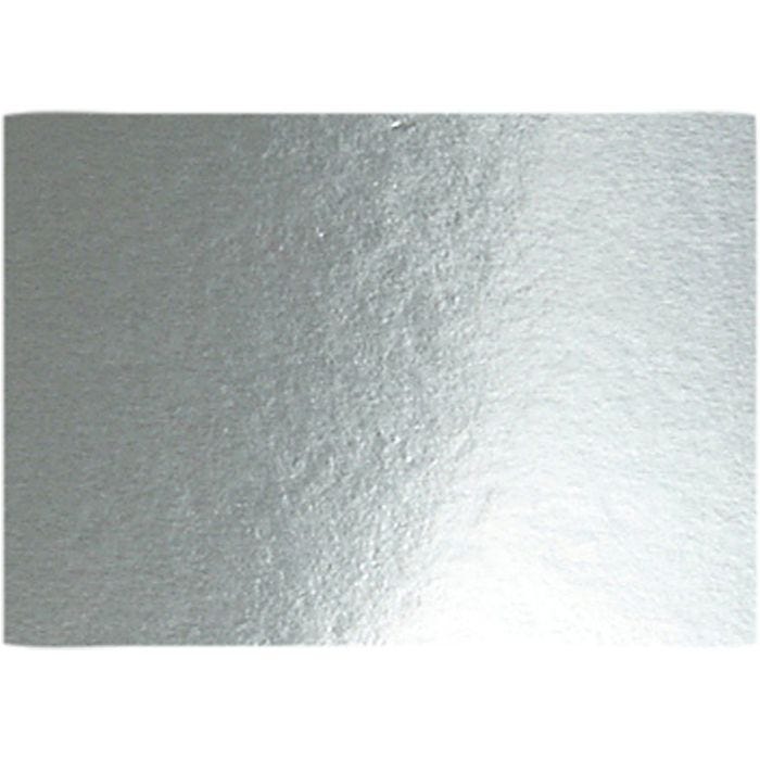 Cartulina metalizada, A4, hoja 210x297 mm, 280 gr, plata, 10 hoja/ 1 paquete