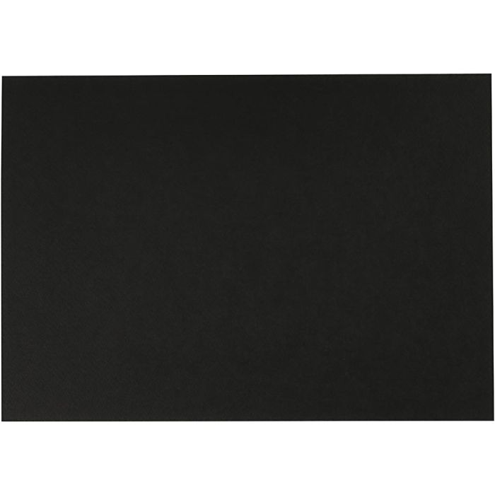 Papel de Acuarela, A4, hoja 210x297 mm, 230 gr, negro, 10 hoja/ 1 paquete