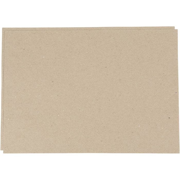 Papel Kraft, A3, hoja 297x420 mm, 135 gr, gris marrón, 500 hoja/ 1 paquete