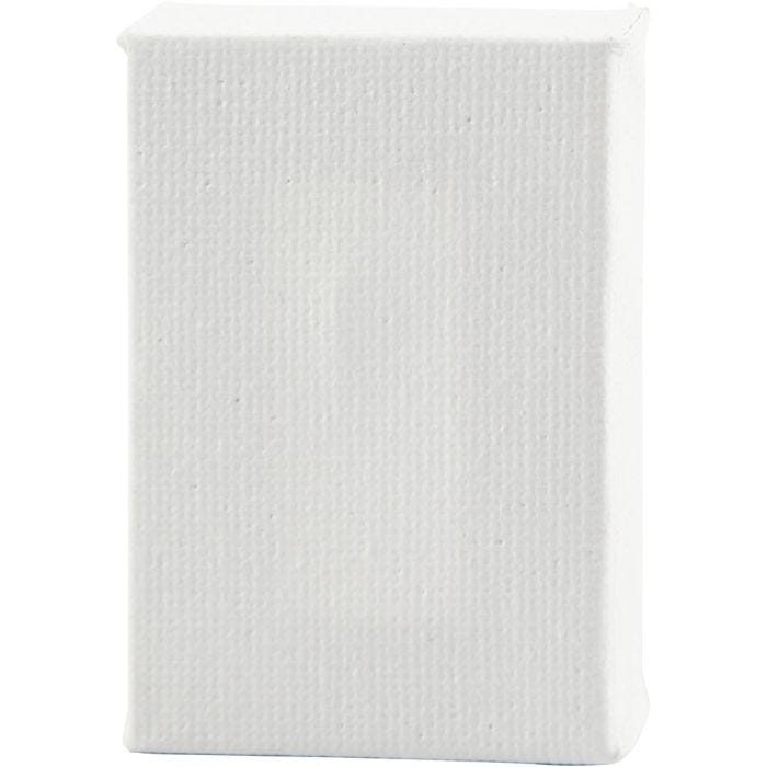 Lienzo Ajustado Mini, medidas 6x4x1 cm, blanco, 2 ud/ 1 paquete