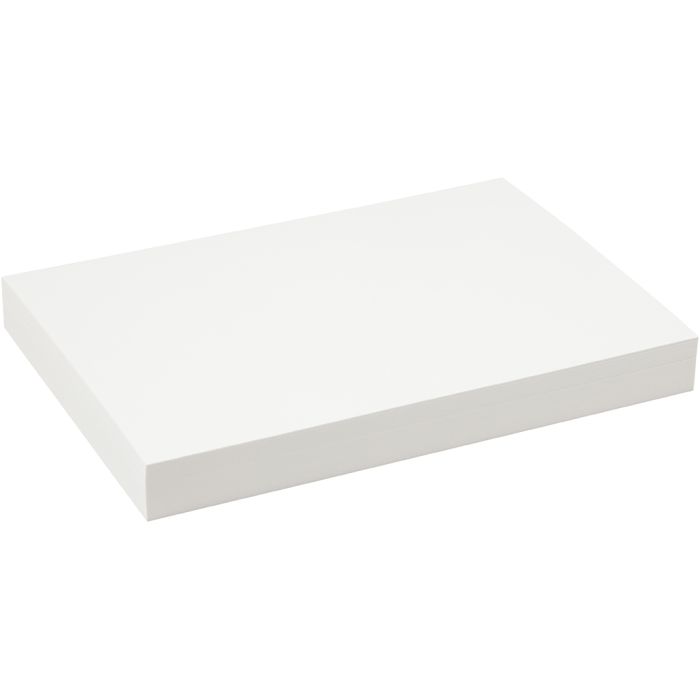 Papel de acuarela, A4, hoja 210x297 mm, 200 gr, blanco, 100hoja/ 1 paquete