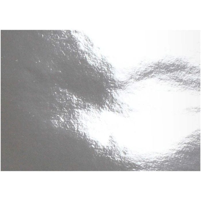 Papel Metálico, A4, hoja 210x297 mm, 120 gr, plata, 10 hoja/ 1 paquete