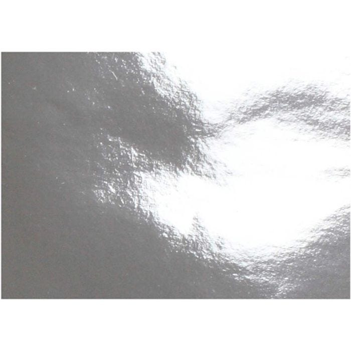Papel Metálico, A4, hoja 210x297 mm, 120 gr, plata, 100 hoja/ 1 paquete