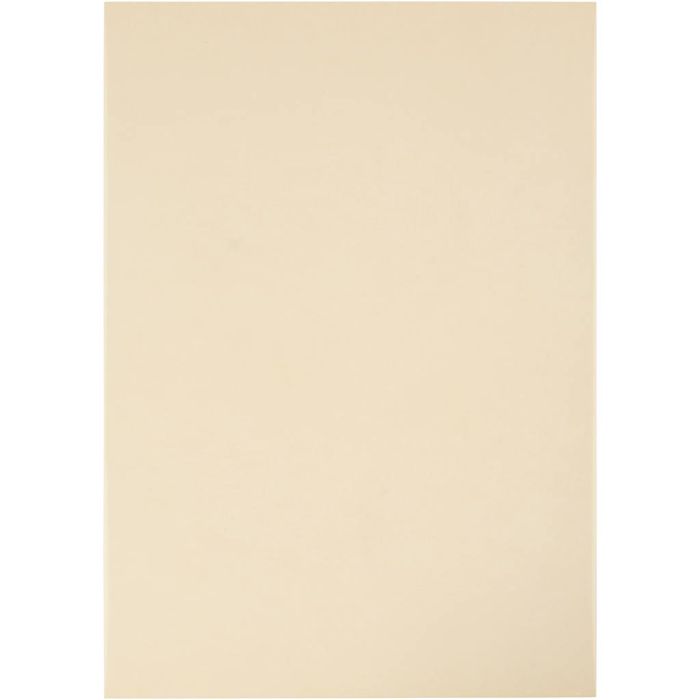 Papel de Terciopelo, A4, hoja 210x297 mm, 100 gr, natural, 10 hoja/ 1 paquete