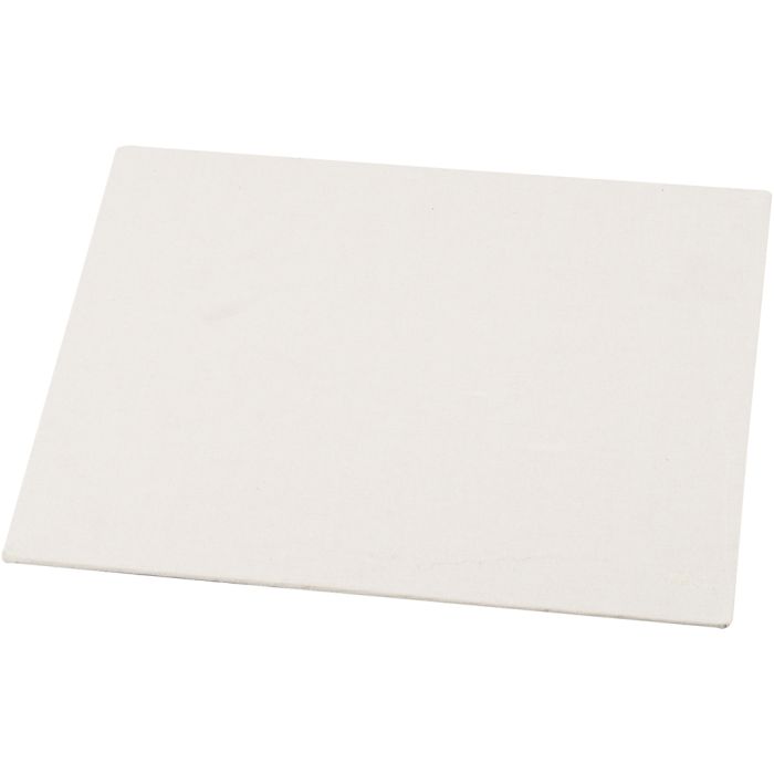 Lienzo en tablilla, medidas 18x24 cm, grosor 3 mm, 280 gr, blanco, 1 ud