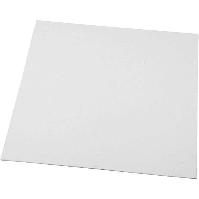 Lienzo en tablilla, medidas 30x30 cm, grosor 3 mm, 280 gr, blanco, 1 ud