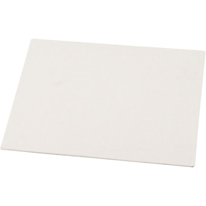 Lienzo en tablilla, A4, medidas 21x29,7 cm, grosor 3 mm, 280 gr, blanco, 1 ud