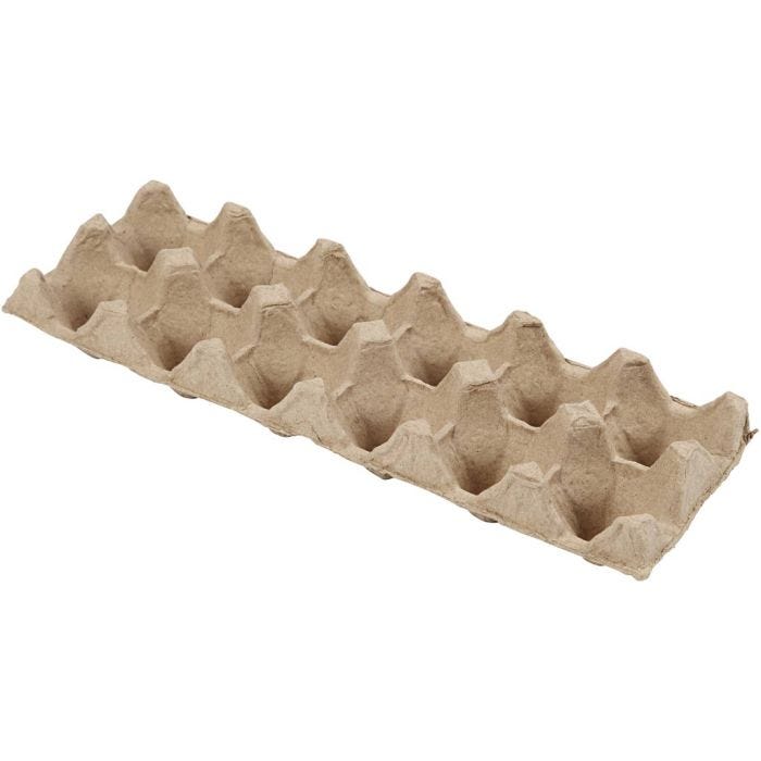 Hueveras, A: 5 cm, L. 30,5 cm, A: 11 cm, 3 ud/ 1 paquete