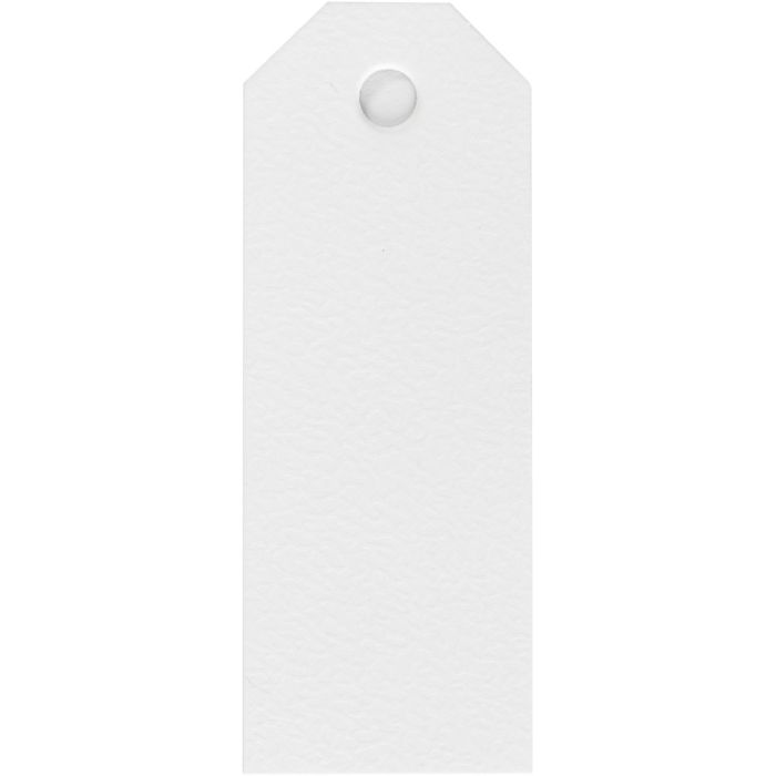 Etiquetas Manila, medidas 3x8 cm, 220 gr, blanco, 20 ud/ 1 paquete