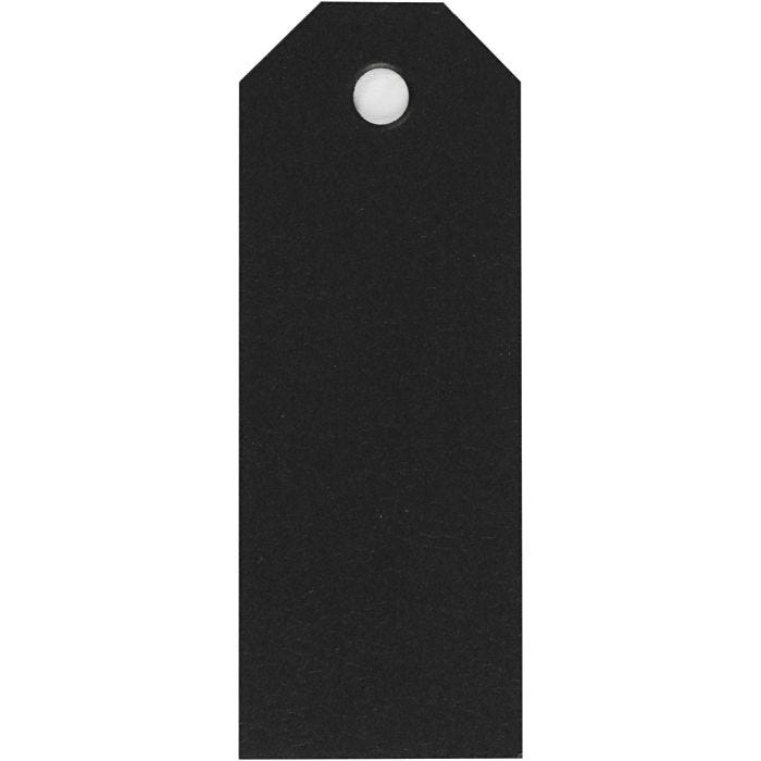 Etiquetas Manila, medidas 3x8 cm, 220 gr, negro, 20 ud/ 1 paquete