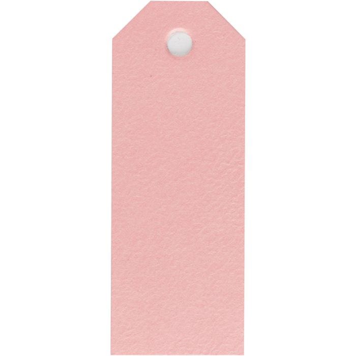 Etiquetas Manila, medidas 3x8 cm, 220 gr, rojo claro, 20 ud/ 1 paquete