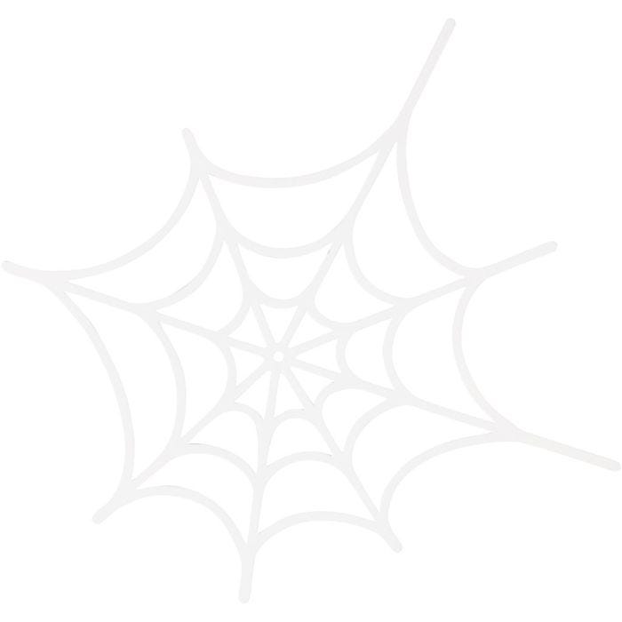 Tela de araña, medidas 19x21 cm, 230 gr, blanco, 16 ud/ 1 paquete
