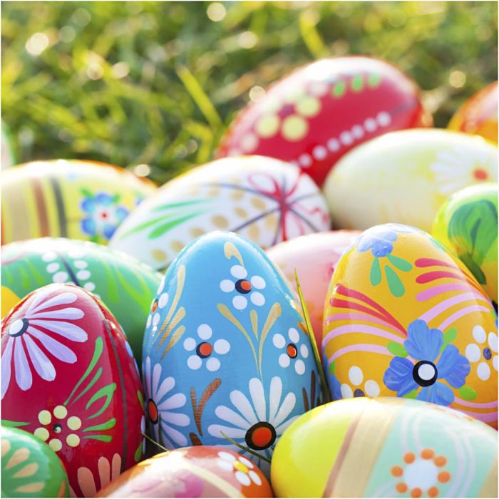 Servilletas, Huevos de Pascua, medidas 33x33 cm, 20 ud/ 1 paquete