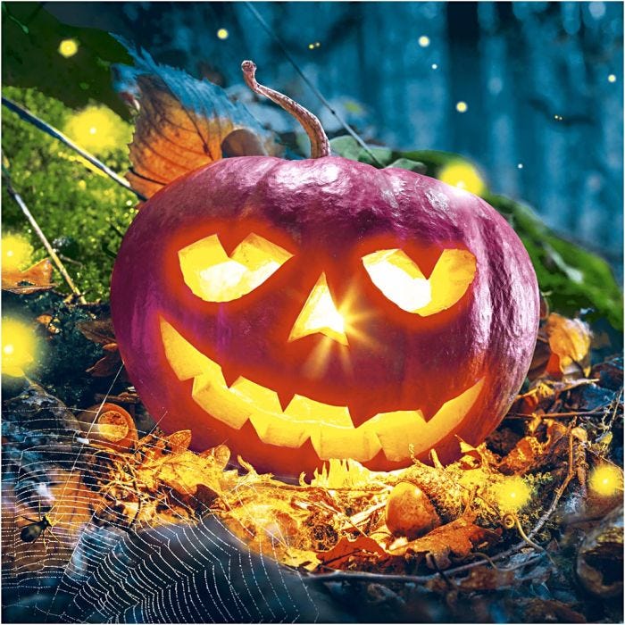 Servilletas, Calabaza, medidas 33x33 cm, 20 ud/ 1 paquete
