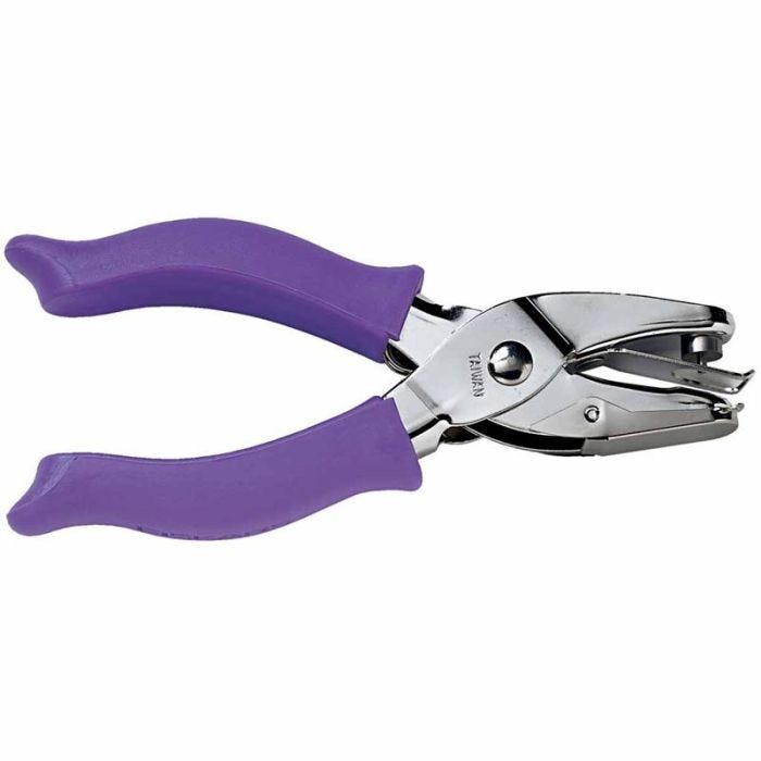 Troquel manual, circulo pequeño, medida agujero 1,5 mm, 1 ud