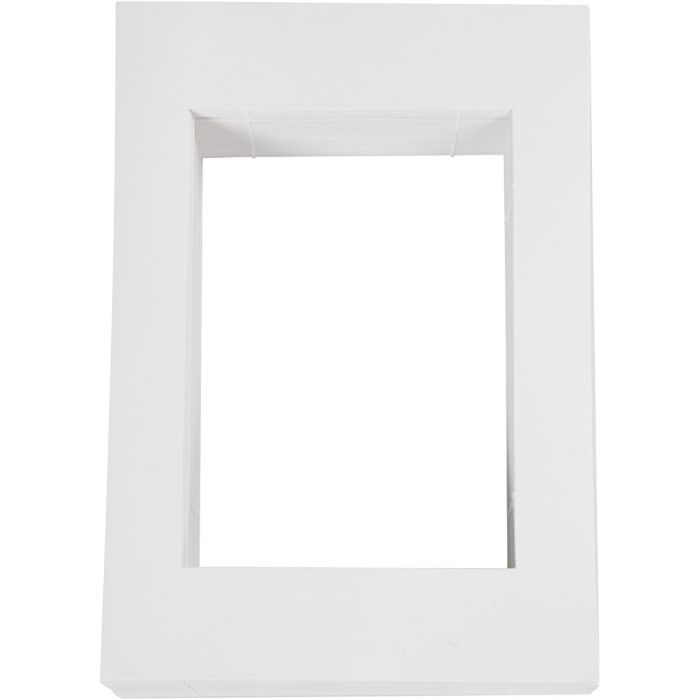 Marco de fotos, medidas 19,8x28 cm, 500 gr, blanco, 100 ud/ 1 paquete