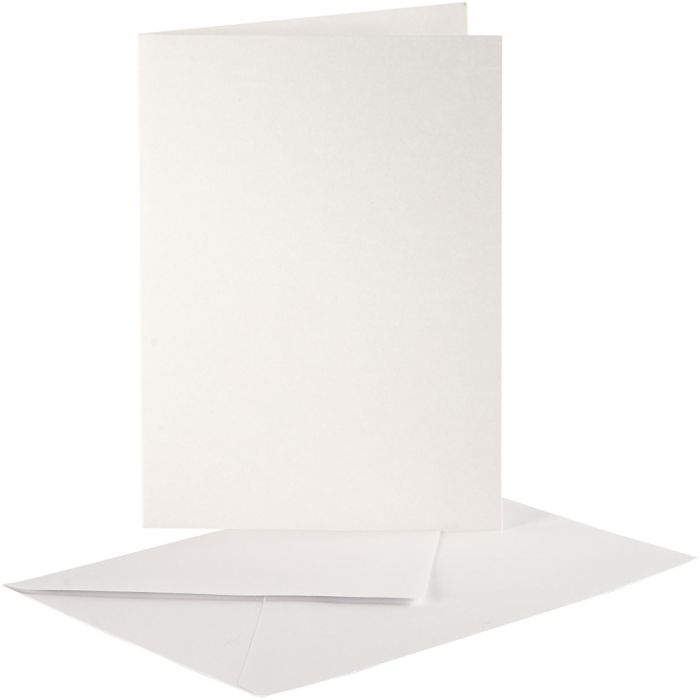Postales y sobres perlados, medida tarjeta 10,5x15 cm, medida sobre 11,5x16,5 cm, crema, 10 set/ 1 paquete