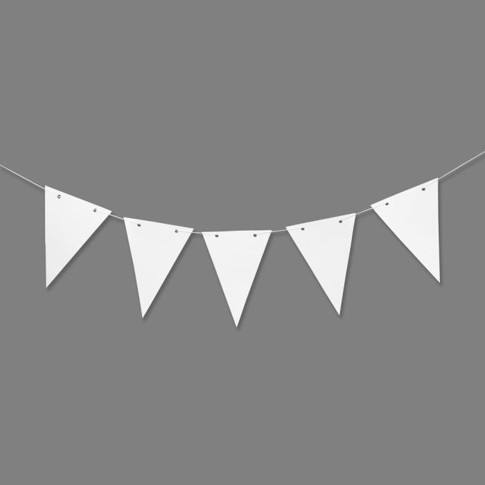 Banderolas, A: 20 cm, A: 14,5 cm, 300 gr, blanco, 10 ud/ 1 paquete