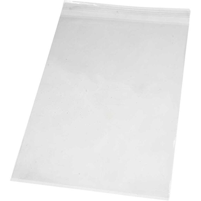 Bolsas de Celofan, A: 31,2 cm, A: 22,5 cm, grosor 25 my, 20 ud/ 1 paquete