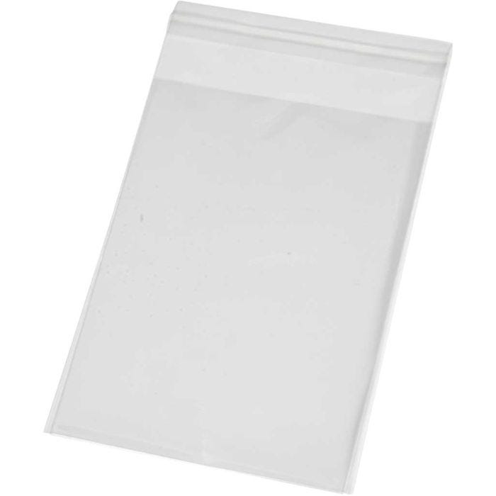 Bolsas de Celofan, A: 12,9 cm, A: 9,7 cm, grosor 25 my, 20 ud/ 1 paquete