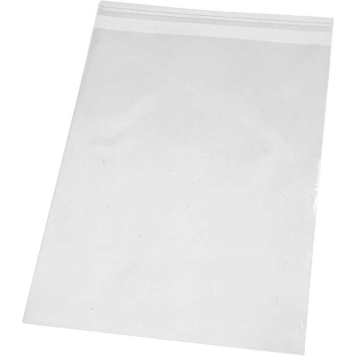 Bolsas de Celofan, A: 25,3 cm, A: 18 cm, grosor 25 my, 20 ud/ 1 paquete