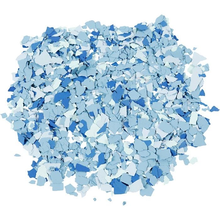 Copos de Terrazo, azul, 90 gr/ 1 bote
