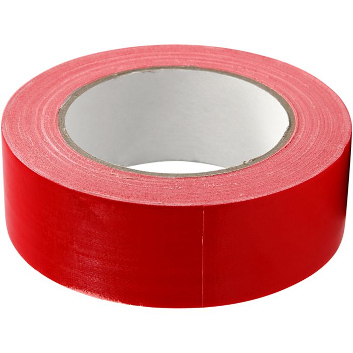 Cinta Adhesiva, A: 38 mm, rojo, 25 m/ 1 rollo