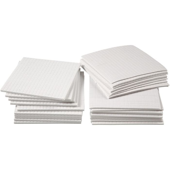 Almohadillas 3D, medidas 5x5 mm, grosor 1-2-3 mm, 30x400 ud/ 1 paquete