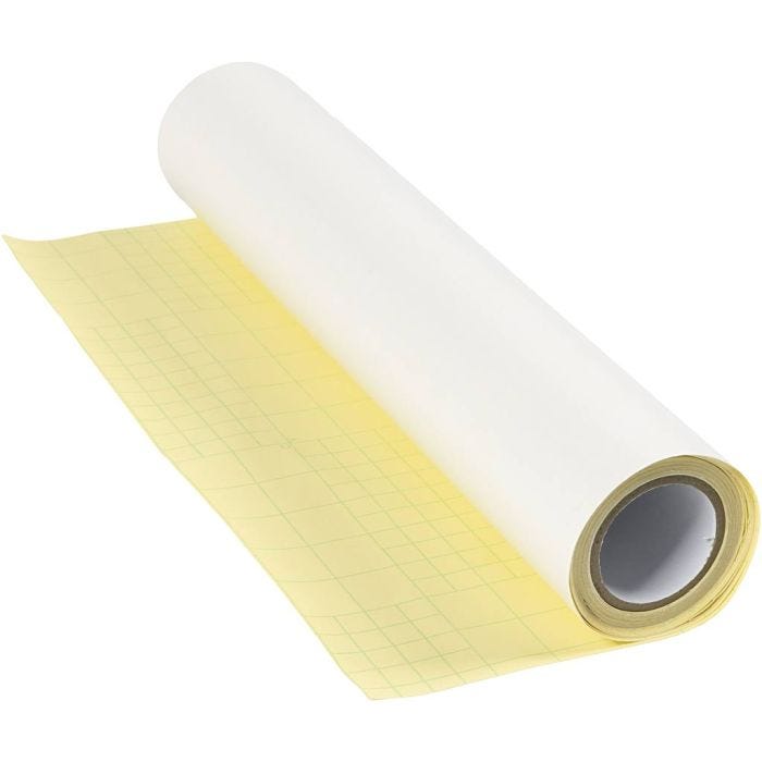 Plástico adhesivo de doble cara, A: 32 cm, grosor 0,03 mm, 5 m/ 1 rollo