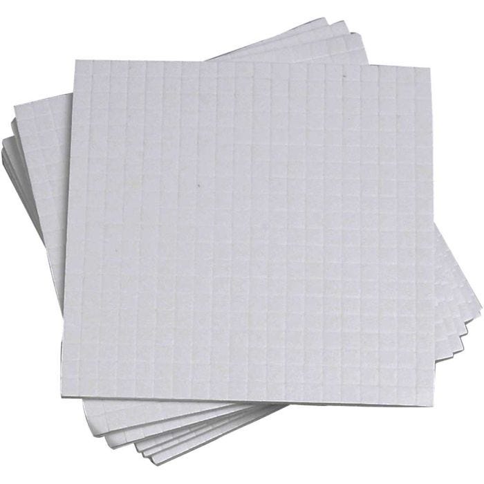 Almohadillas 3D, medidas 5x5 mm, grosor 1 mm, 10x400 ud/ 1 paquete