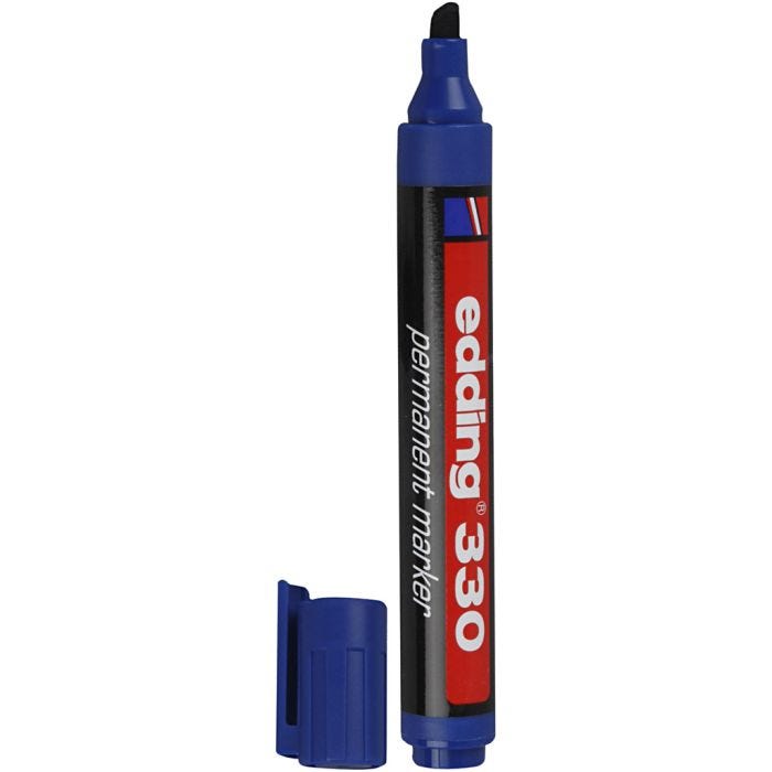 Rotulador Edding 300, trazo ancho 1-5 mm, azul, 1 ud