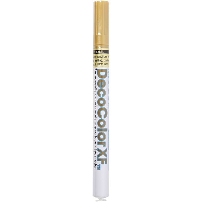 Rotulador Permanente, trazo ancho 0,8 mm, dorado, 1 ud