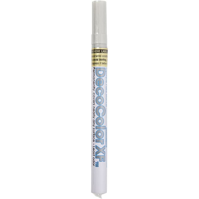Rotulador Permanente, trazo ancho 0,8 mm, plata, 1 ud