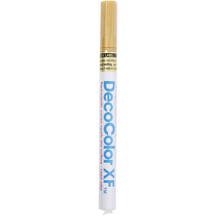 Rotulador Permanente, trazo ancho 1,2 mm, dorado, 1 ud