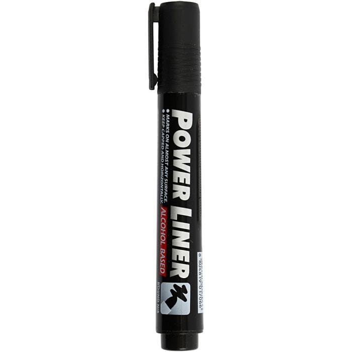 Power liner, trazo ancho 1,5-3 mm, negro, 1 ud