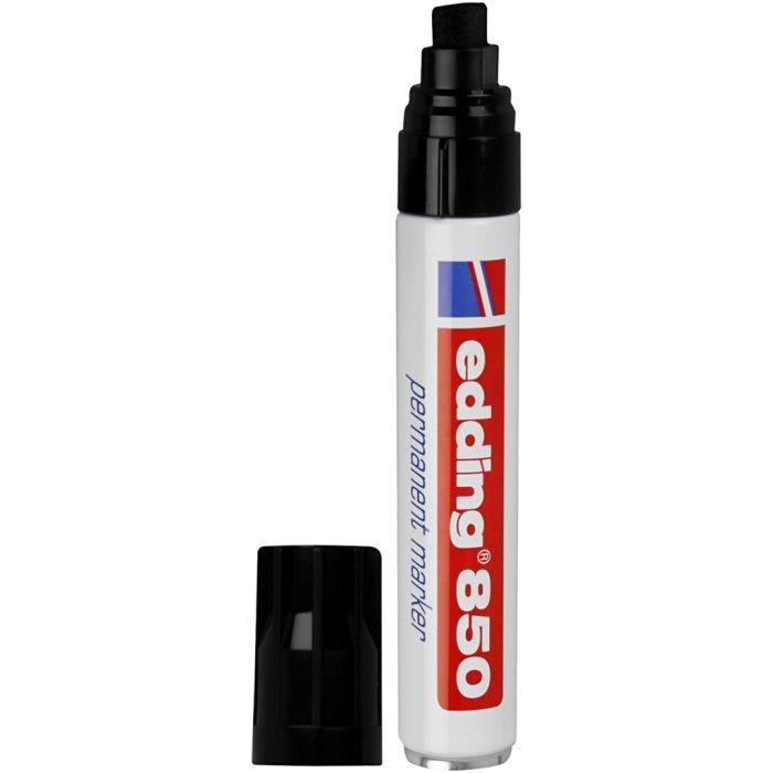 Edding 850 Marker, trazo ancho 5-15 mm, negro, 1 ud